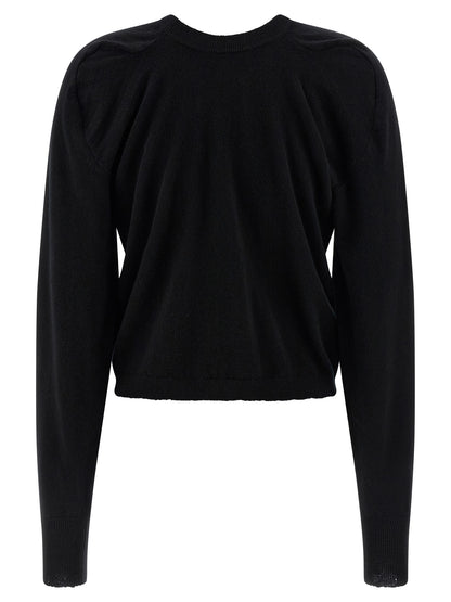 Black Virgin Wool Cardigan