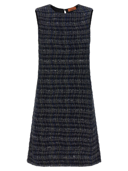 Multicolor Viscose Short Dress