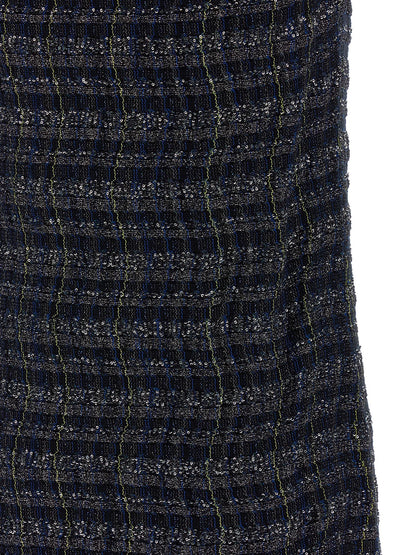 Multicolor Viscose Short Dress