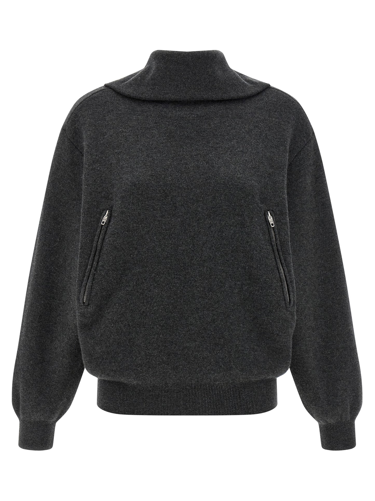 Gray Wool Cardigan