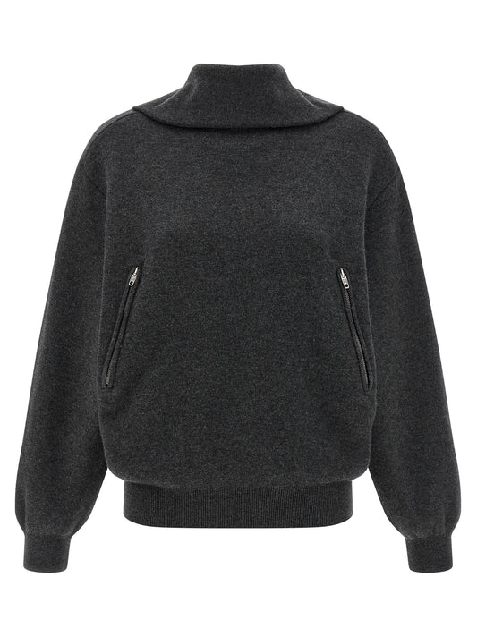 Gray Wool Cardigan