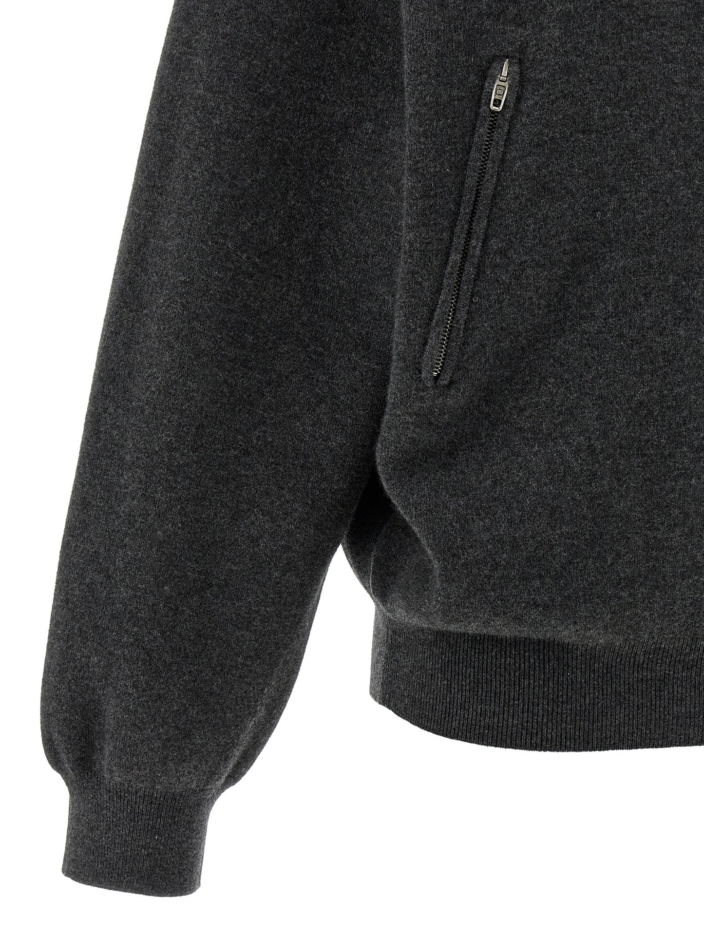 Gray Wool Cardigan