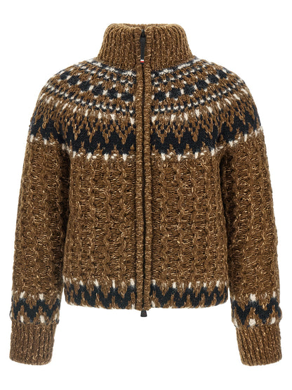 Brown Wool Full-Length Jacket