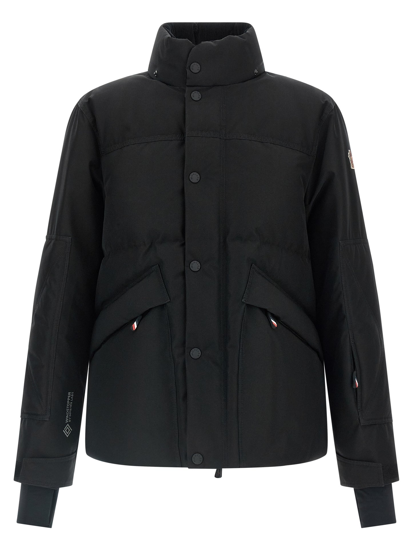 Black Polyester Shell Jacket
