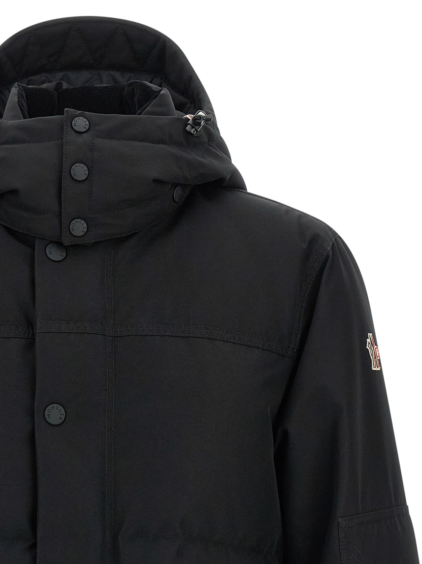Black Polyester Shell Jacket