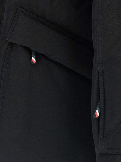 Black Polyester Shell Jacket