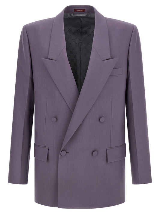 Purple Wool Blazer