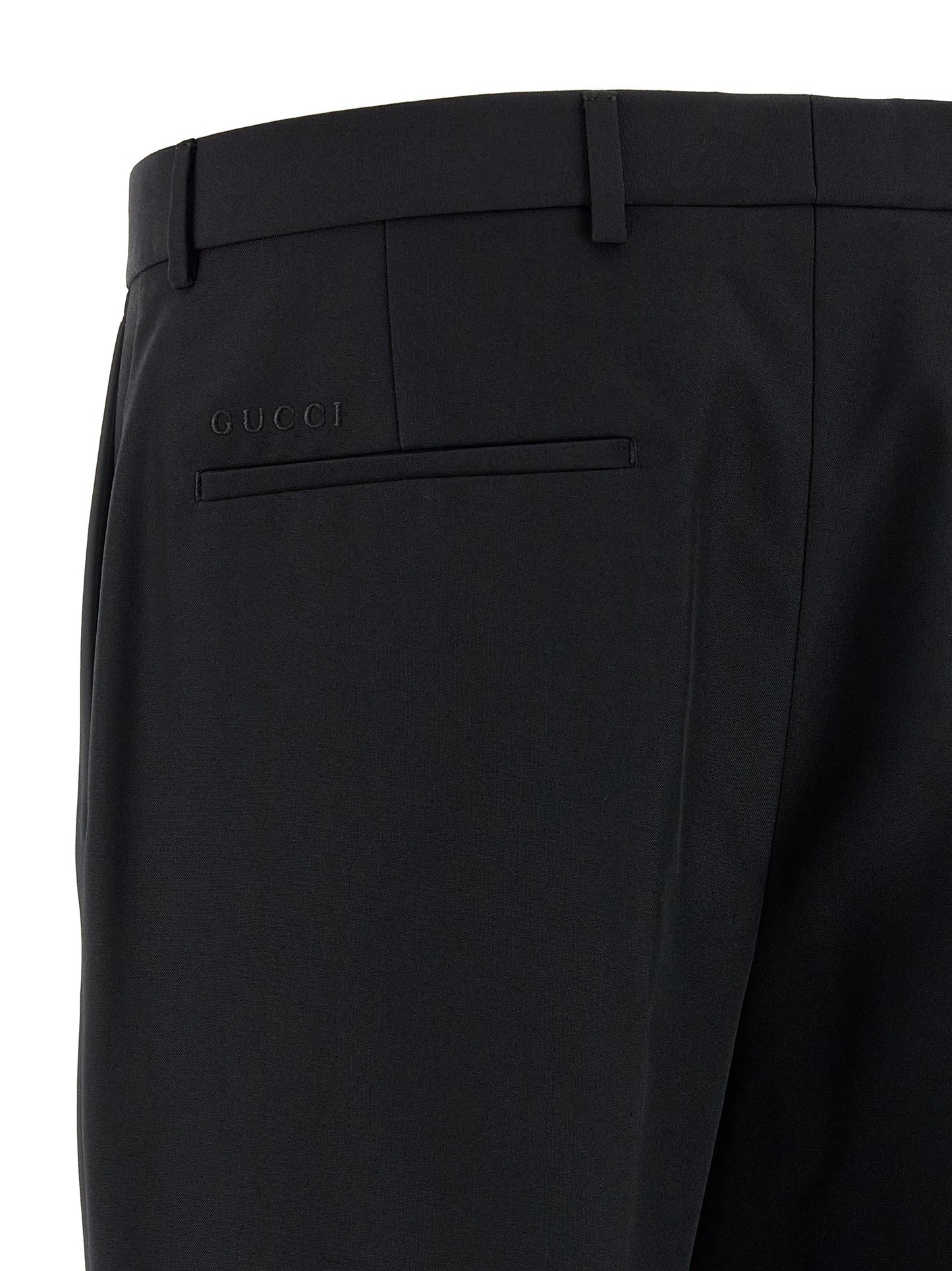 Black Polyester Dress Pants