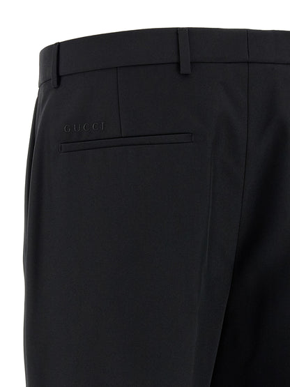 Black Polyester Dress Pants