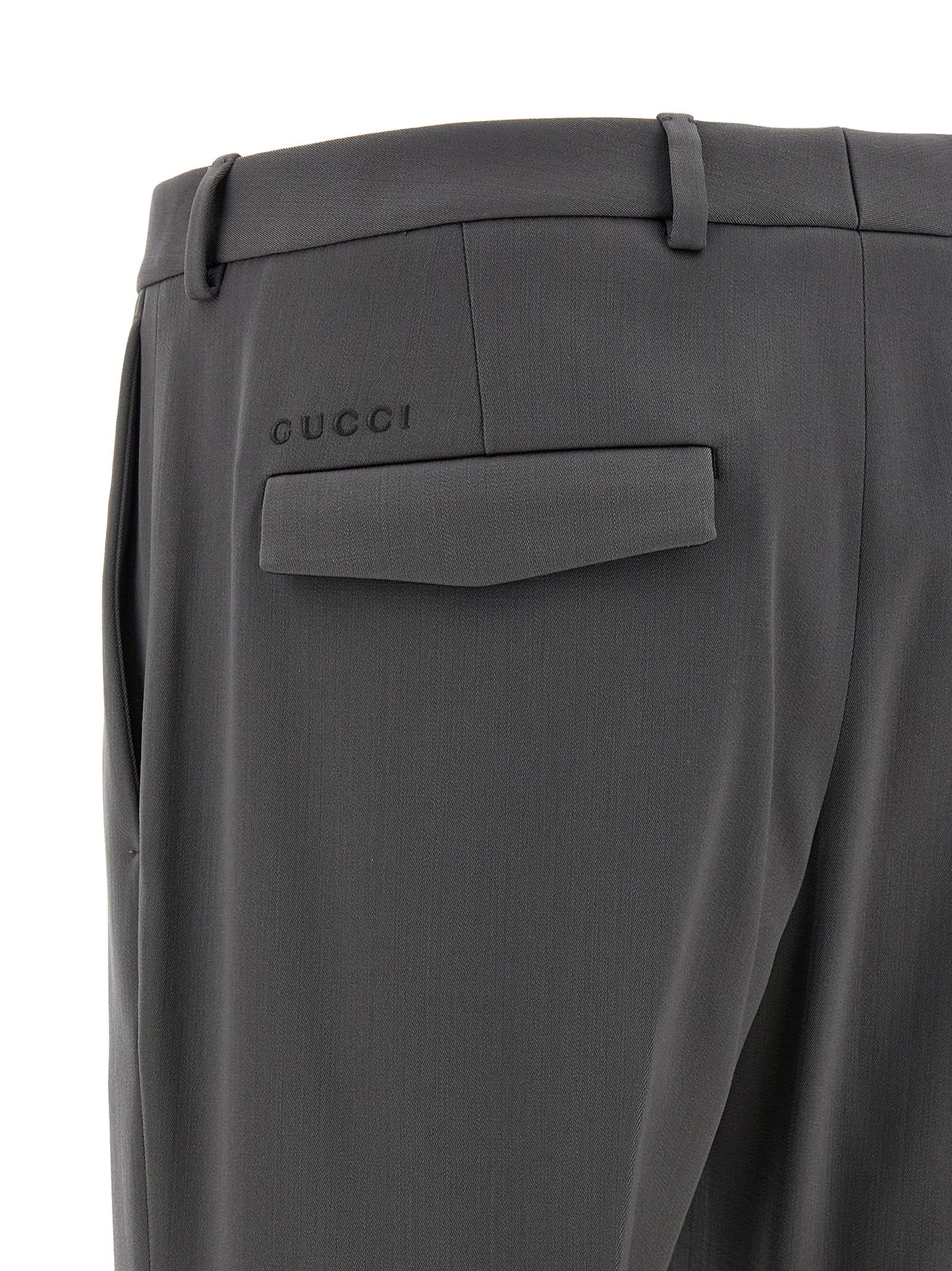 Gray Wool Dress Pants