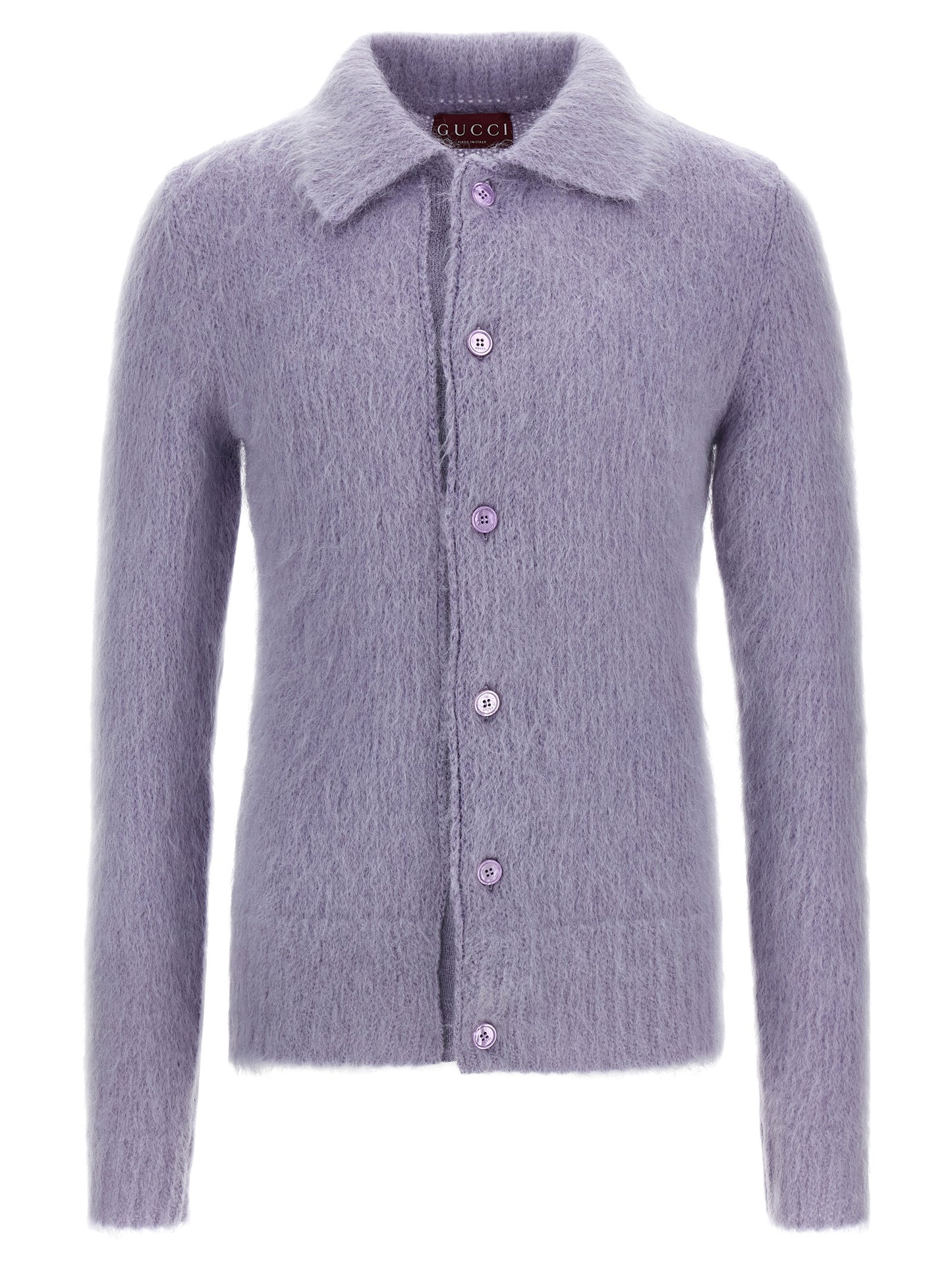 Purple Wool Cardigan