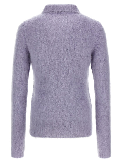 Purple Wool Cardigan