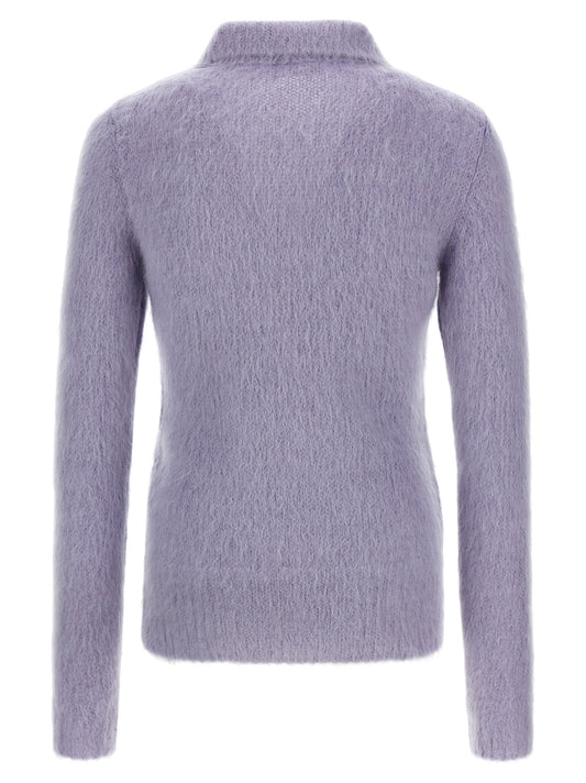 Purple Wool Cardigan