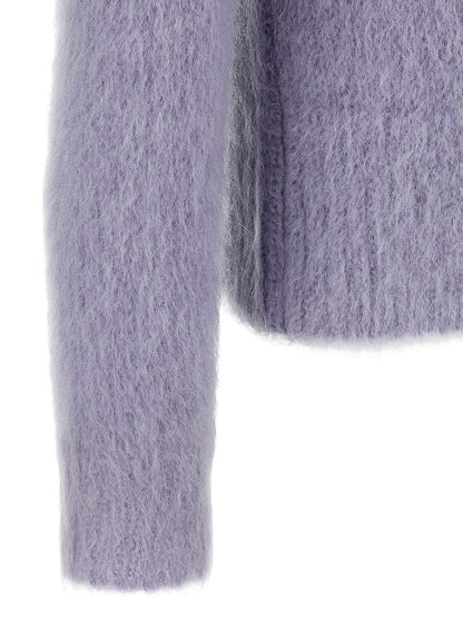 Purple Wool Cardigan