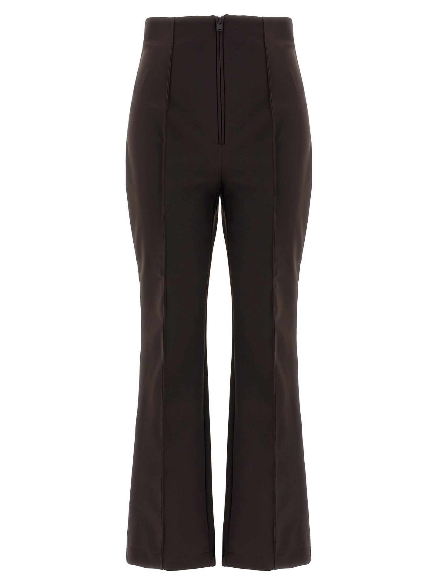 Brown Polyamide Athletic Pants