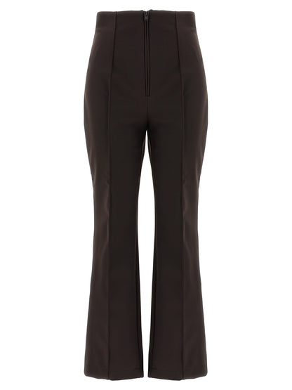 Brown Polyamide Athletic Pants