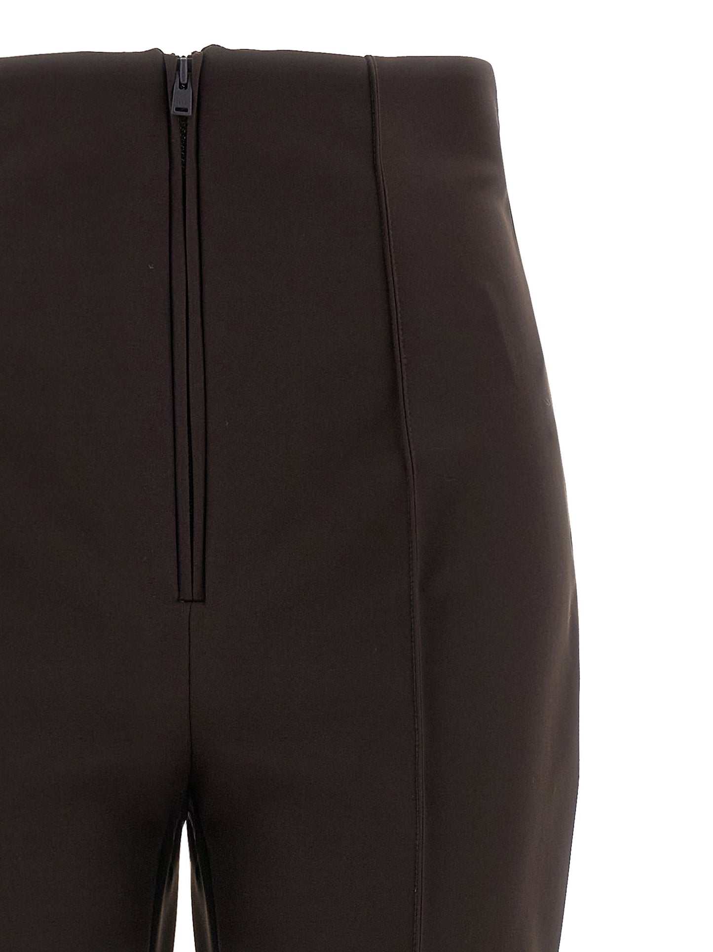 Brown Polyamide Athletic Pants