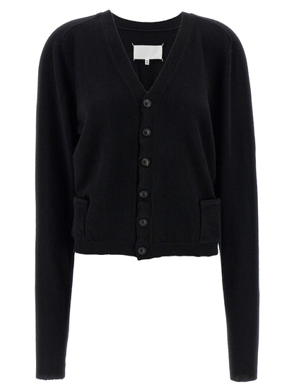 Black Wool Cardigan