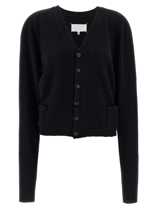 Black Wool Cardigan