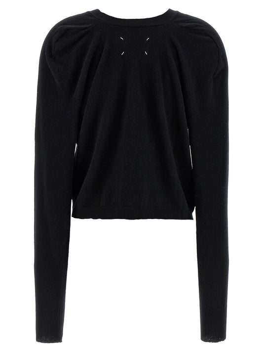 Black Wool Cardigan