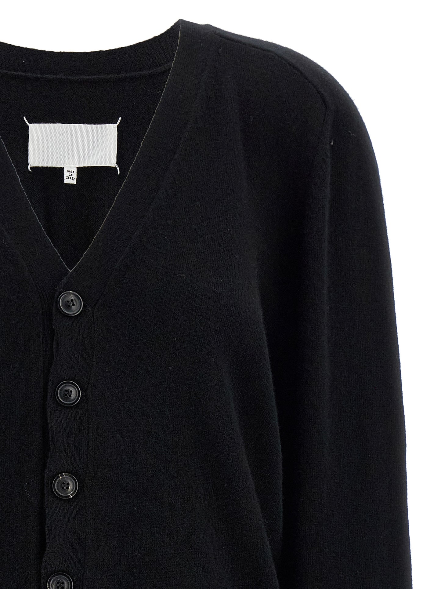 Black Wool Cardigan