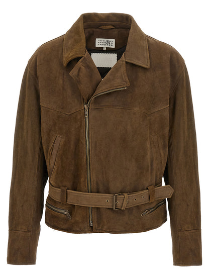 Brown Calfskin Leather Jacket