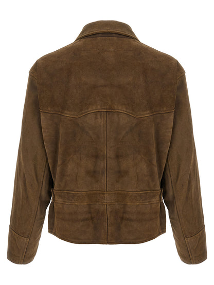 Brown Calfskin Leather Jacket