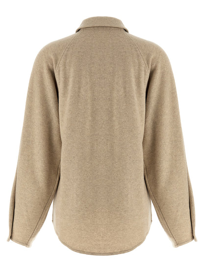 Beige Cashmere Blouse