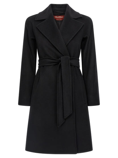 Black Virgin Wool Coat