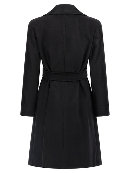 Black Virgin Wool Coat