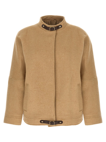 Beige Cashmere Bomber