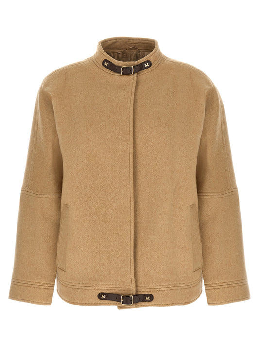 Beige Cashmere Bomber