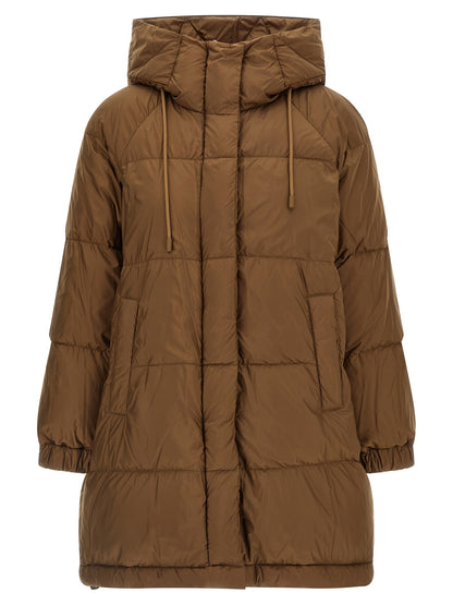 Brown Polyester Parka