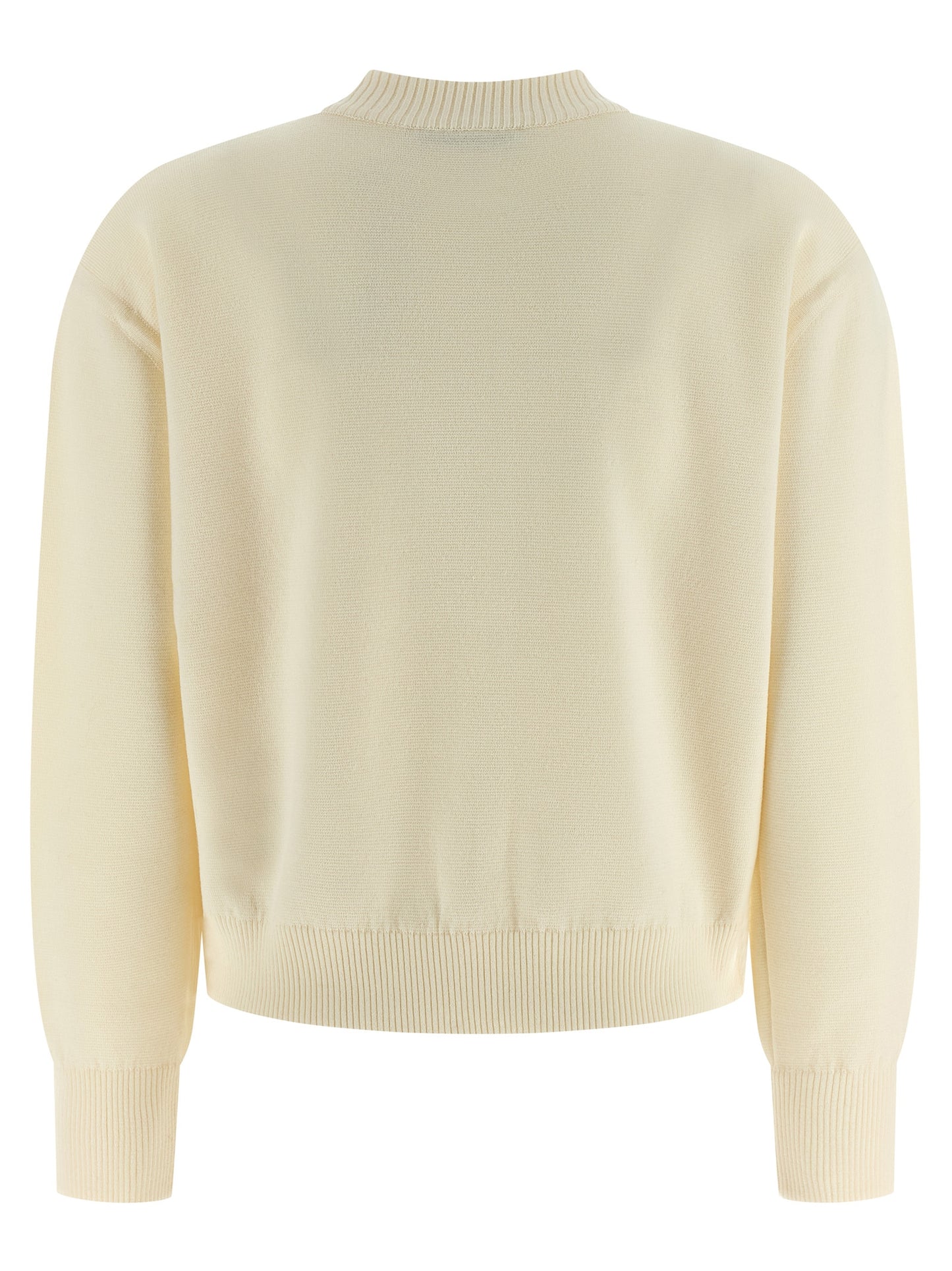 White Virgin Wool Cardigan