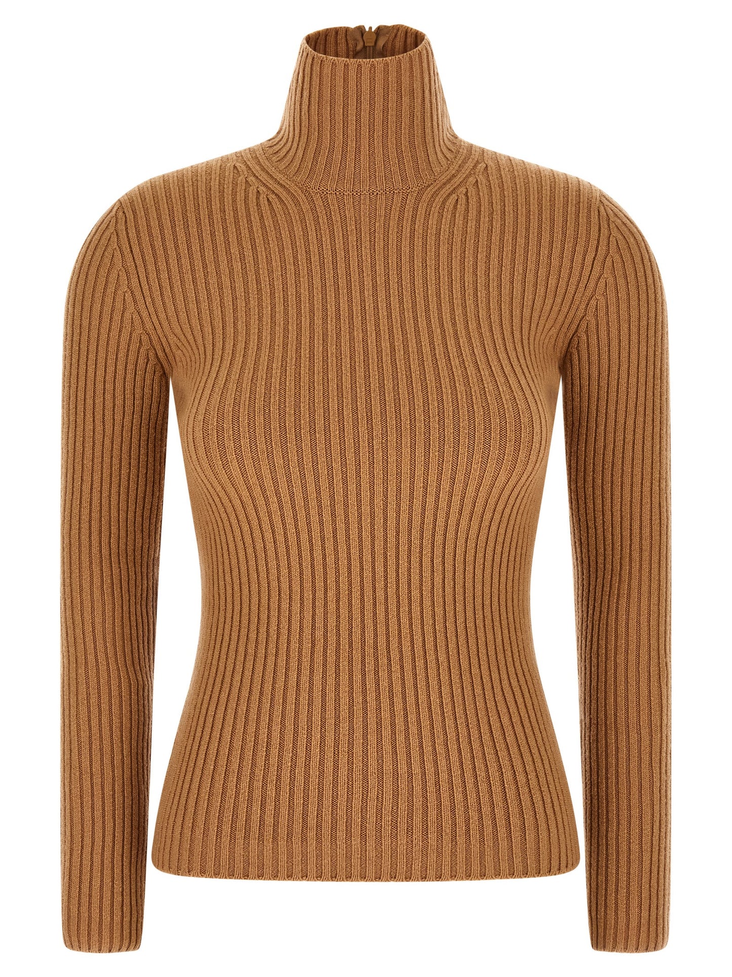 Beige Wool Cardigan