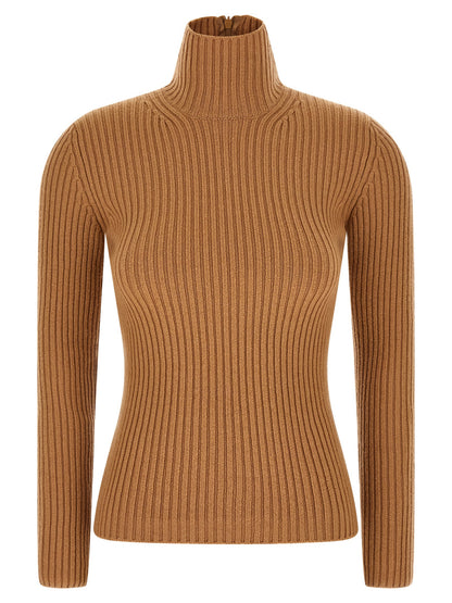Beige Wool Cardigan