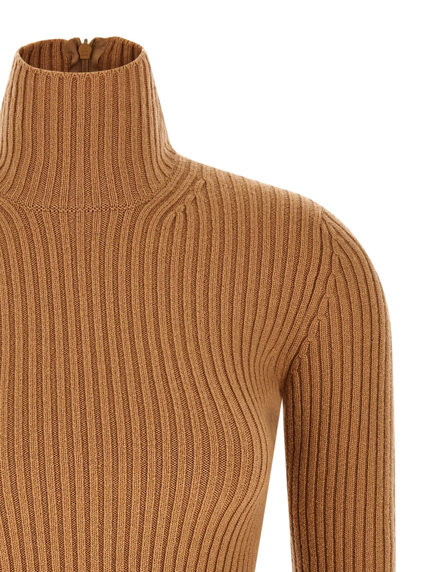 Beige Wool Cardigan
