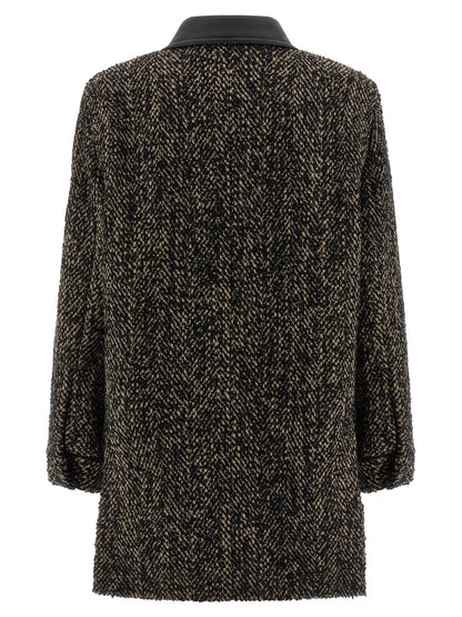Multicolor Virgin Wool Shell Jacket