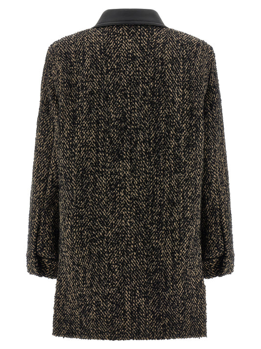 Multicolor Virgin Wool Shell Jacket