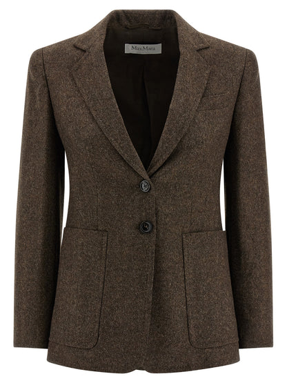 Brown Virgin Wool Blazer