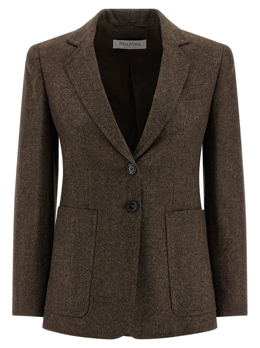 Brown Virgin Wool Blazer