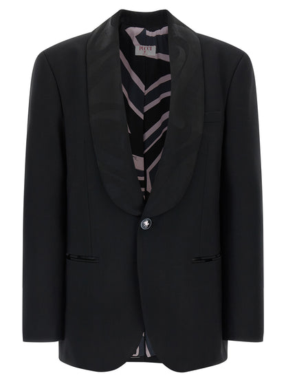 Black Virgin Wool Blazer