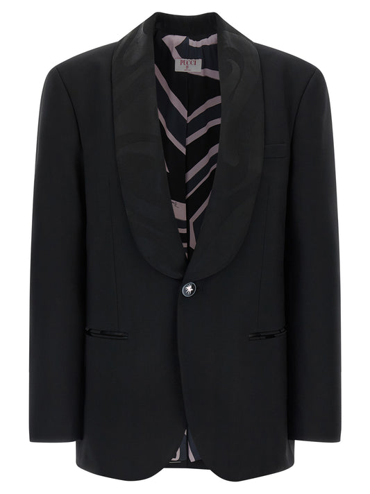Black Virgin Wool Blazer