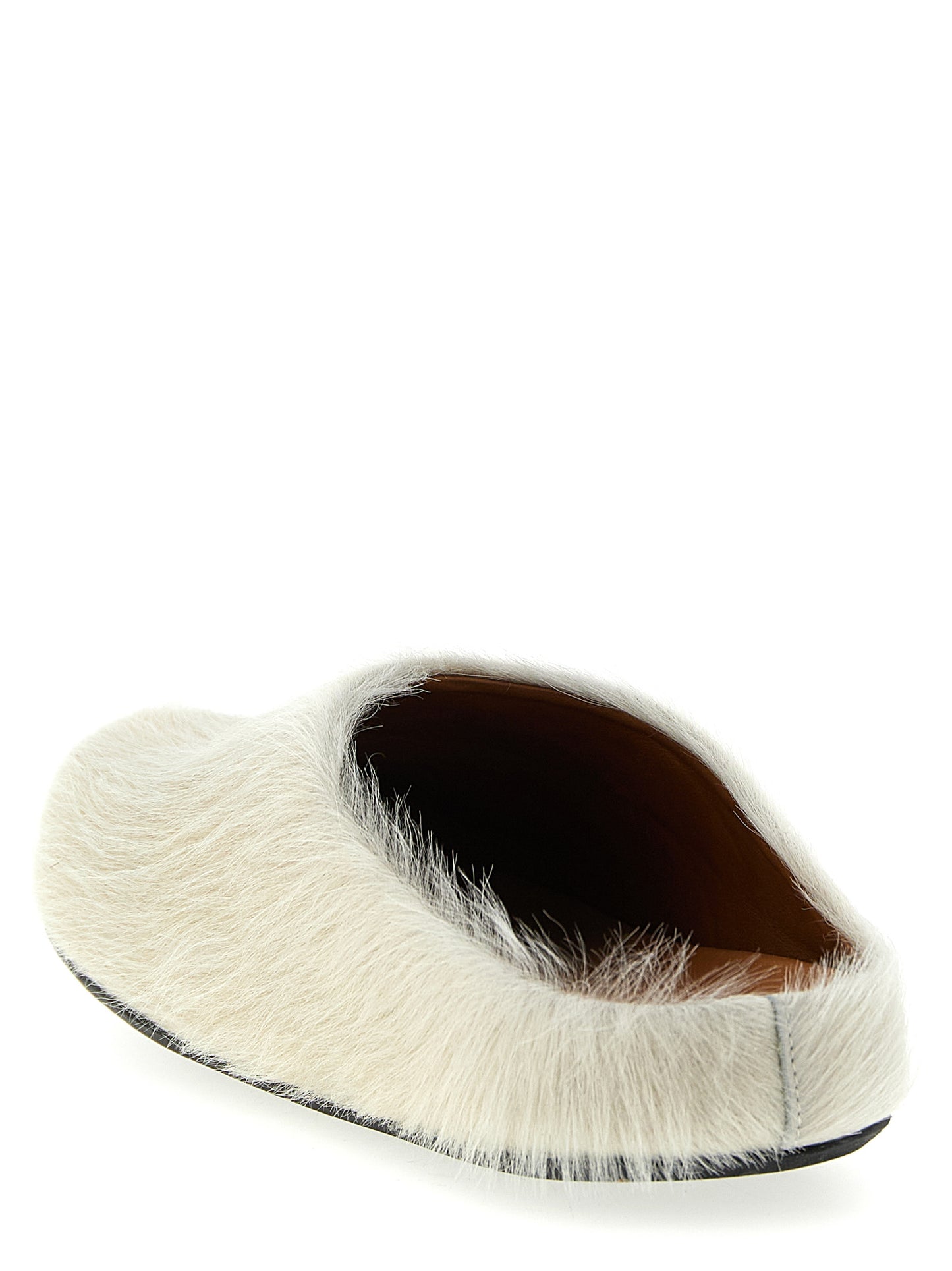 White Calfskin Mules