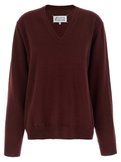 Bordeaux Virgin Wool Cardigan