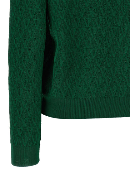 Bicolor Viscose Cardigan