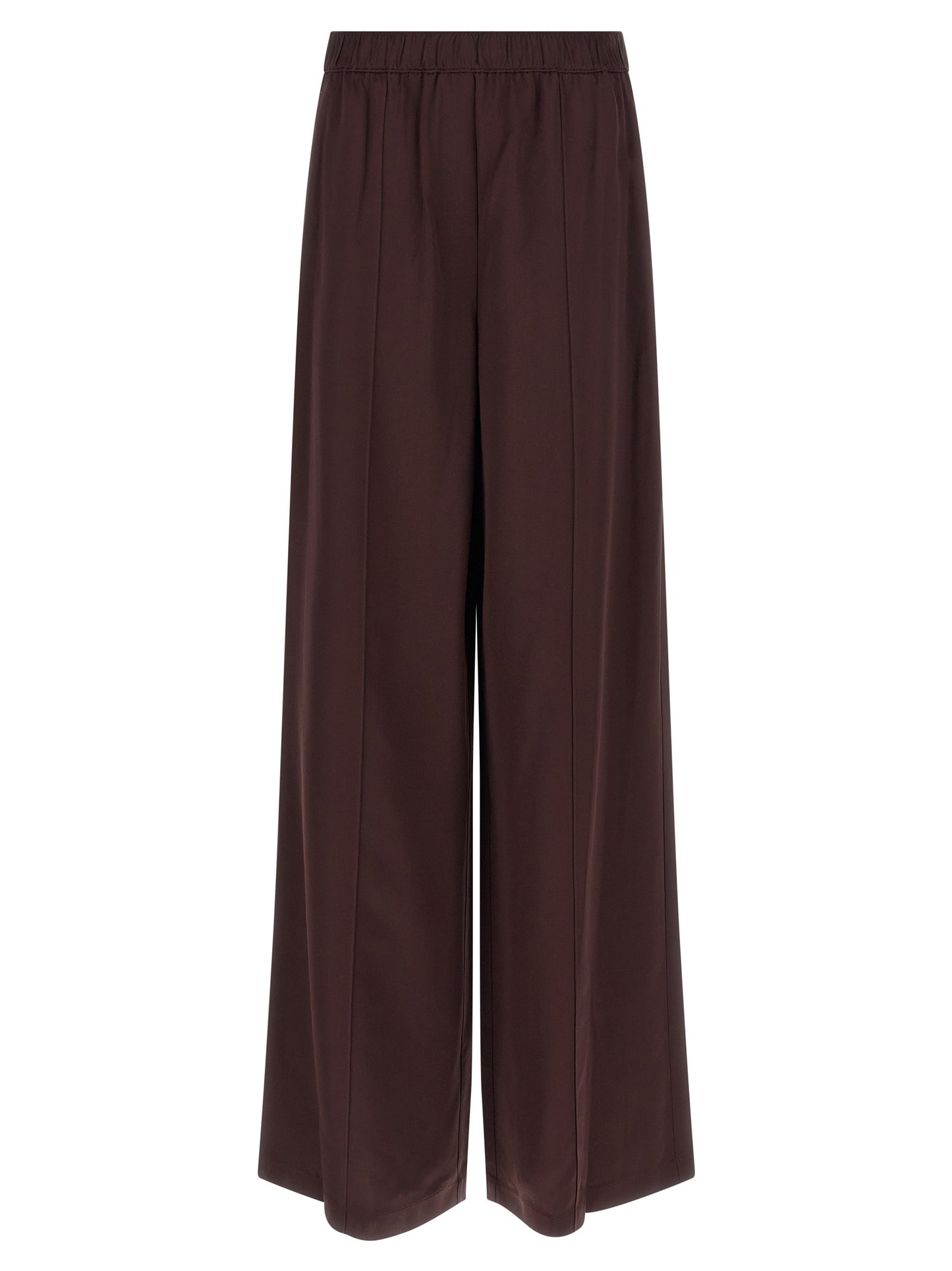 Bordeaux Viscose Casual Pants
