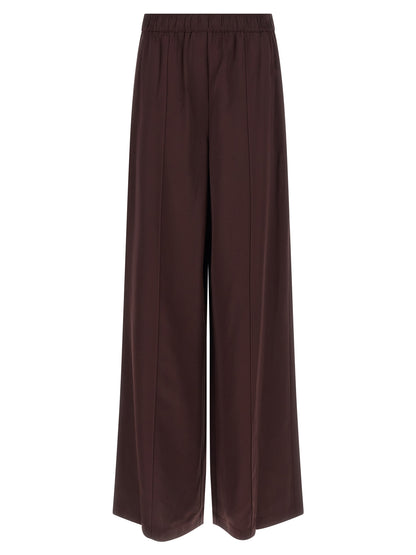 Bordeaux Viscose Casual Pants