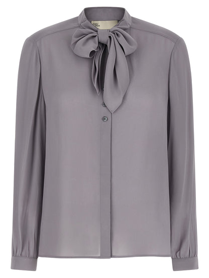 Gray Viscose Blouse