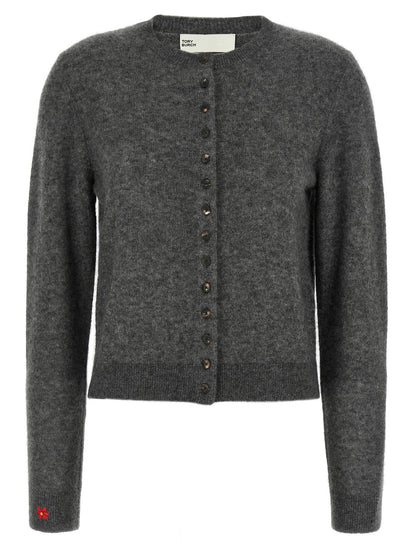 Gray Cashmere Cardigan